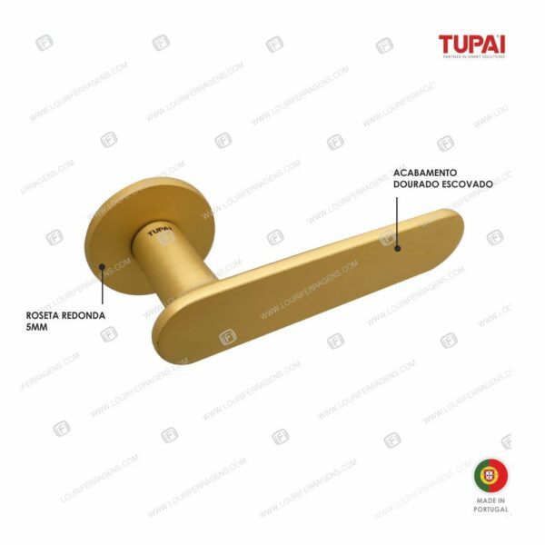 Par-puxador-roseta-redonda-tupai-4006-5S-158-purist-brass-dourado-escovado