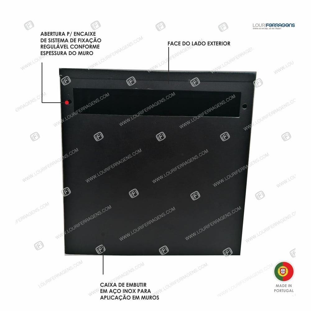 Caixa-correio-embutir-muro-com-frente-correio-moderna-acabamento-preto-texturado-350x350x120-louriferragens-5