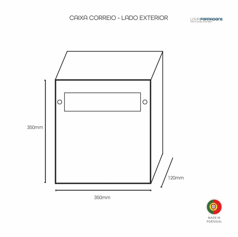 Desenho-tecnico-caixa-correio-embutir-muro-com-frente-correio-moderna-acabamento-preto-texturado-350x350x120-louriferragens-1