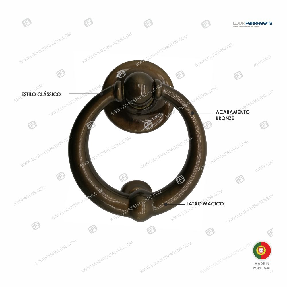 Batente Porta B1398 Latão Bronze