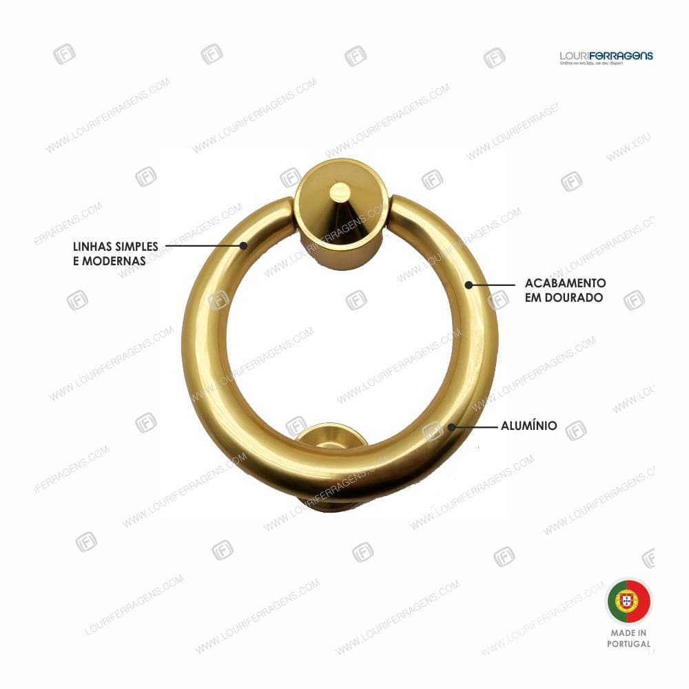 Batente Porta B752 Dourado