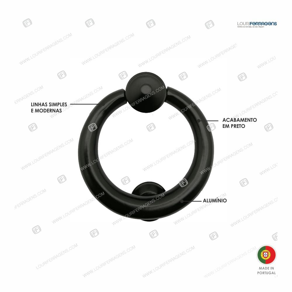 Batente Porta B752 Preto Mate